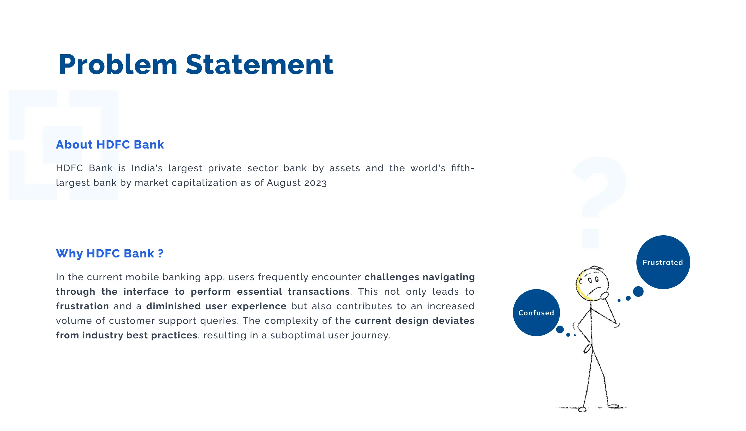 HDFC Bank Redesign - Problem Statement